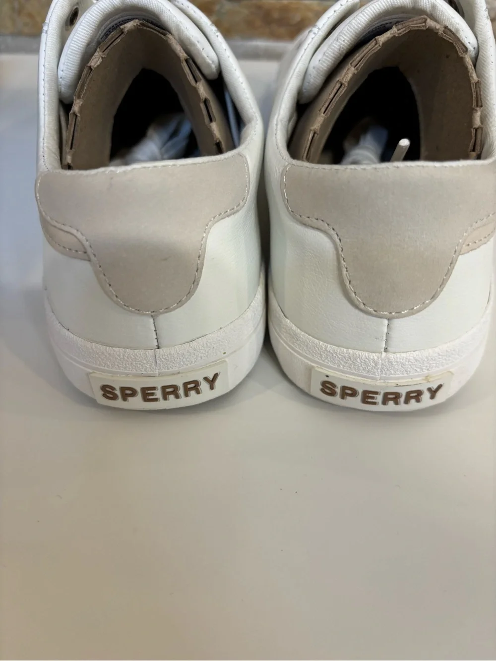 Sperry Sandy LTT Women's Size 6 White Leather Sneakers Lace Up BNIB